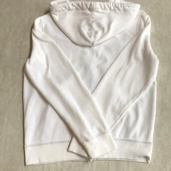 Aeropostale Men’s Spell Out White Full-zip Hoodie Sweater Shirt Jacket Size M - Picture 2 of 11
